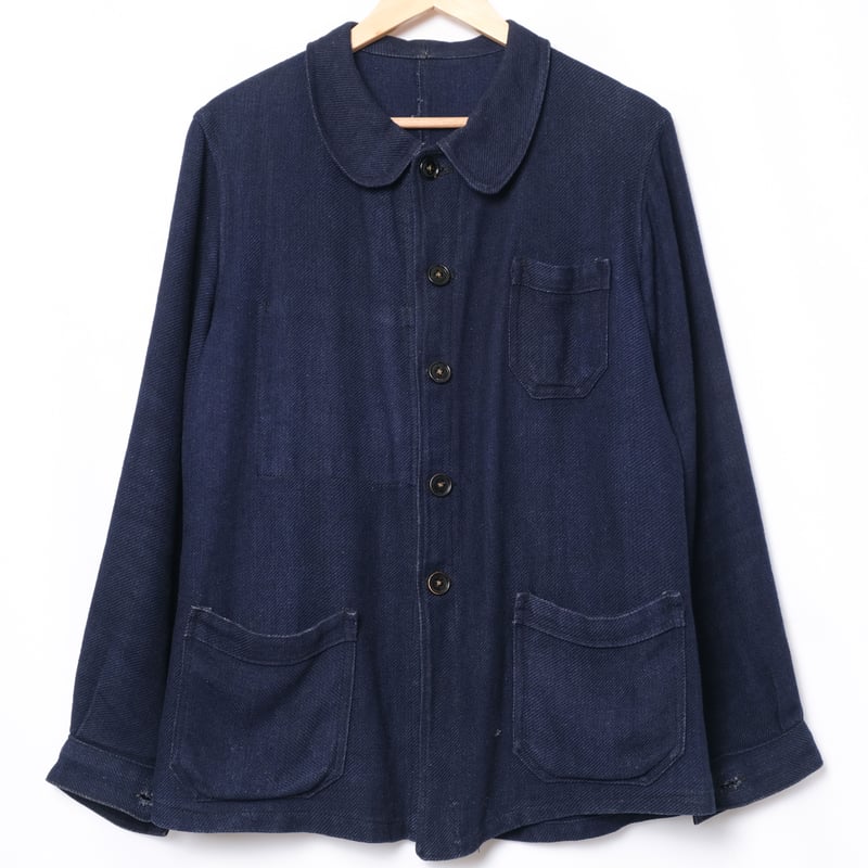 30s France Vintage Indigo Wool Work Jacket | Ug
