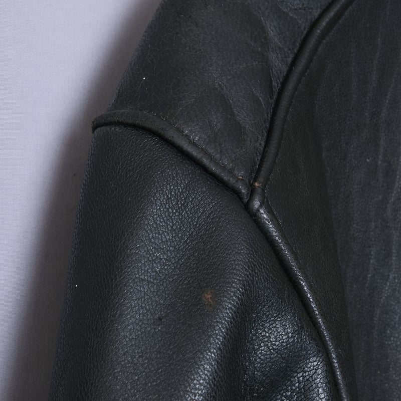 40s-50s French Vintage Leather Jacket (Corbusie