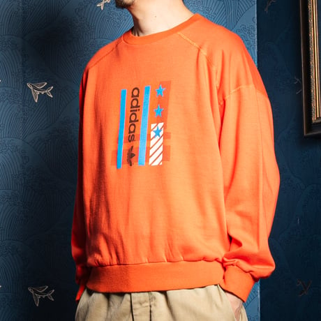 80s Vintage adidas Sweat Orange (Made in France)