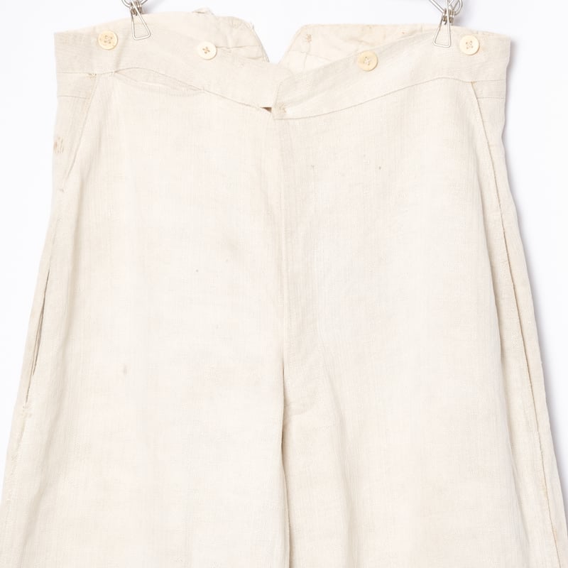 30s French Army Linen HBT Bourgeron Trousers 1