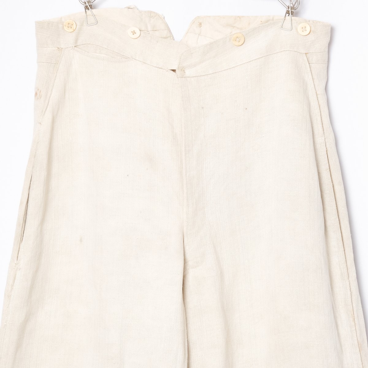 30s French Army Linen HBT Bourgeron Trousers 1