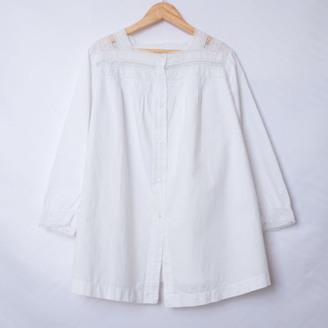 –1930s French Vintage Embroidered Blouse