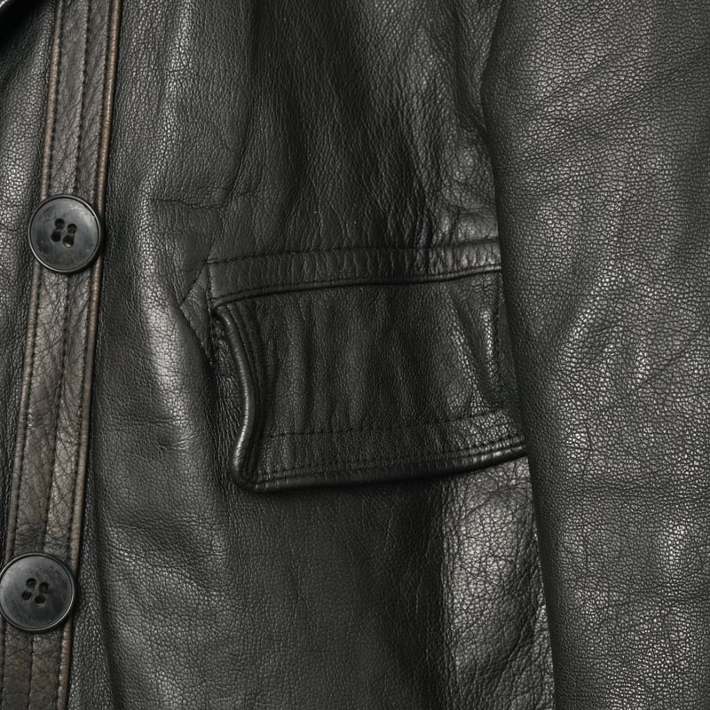 50-60s Sweden Vintage Double breasted Leather J