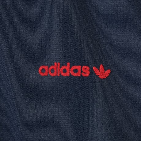 70-80s Vintage adidas Track Jacket Navy × Red (Made in France)