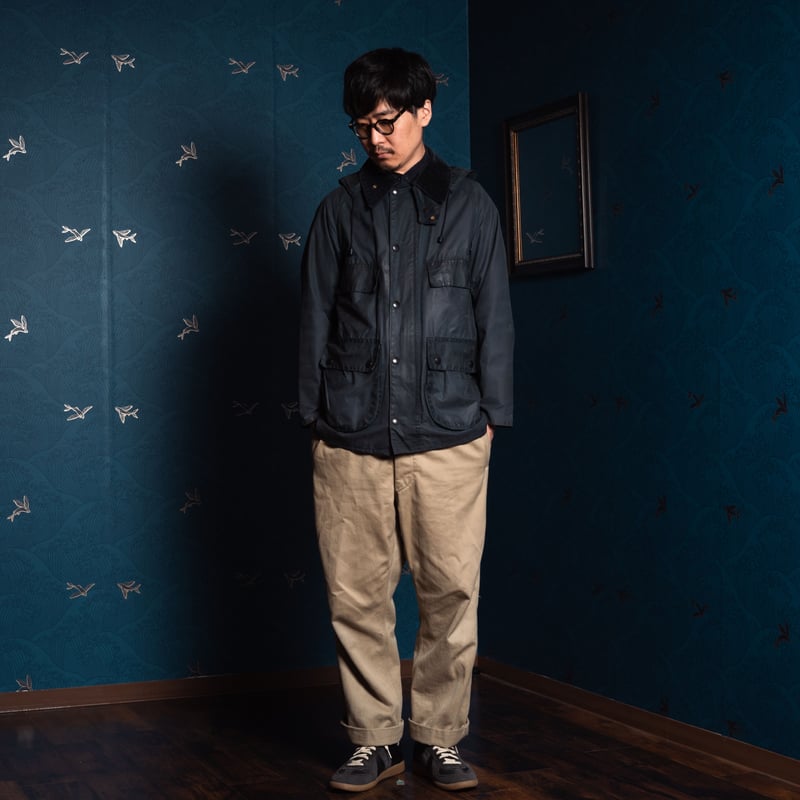80s Babour Bedale (Navy) 4Pocket Size 34 2wa 80s Babour Bedale (Navy) 4Pocket Size 34 2wa