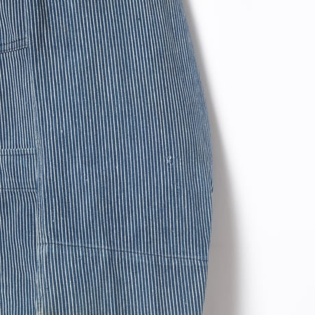 -30s France Vintage ETAT Belle Jardiniere Indigo Striped Work Jacket