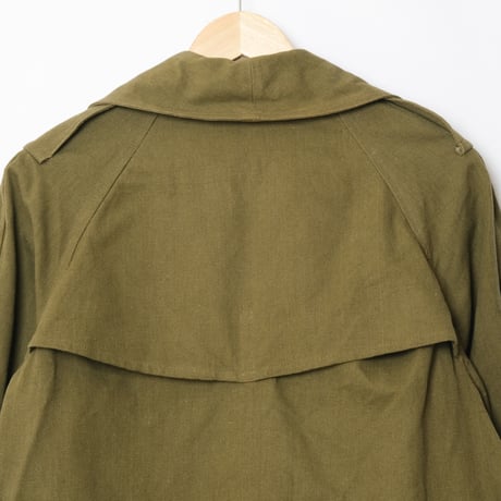 French Army M38 Motorcycle Coat 2nd  Wood Button Size 3 Dead Stock