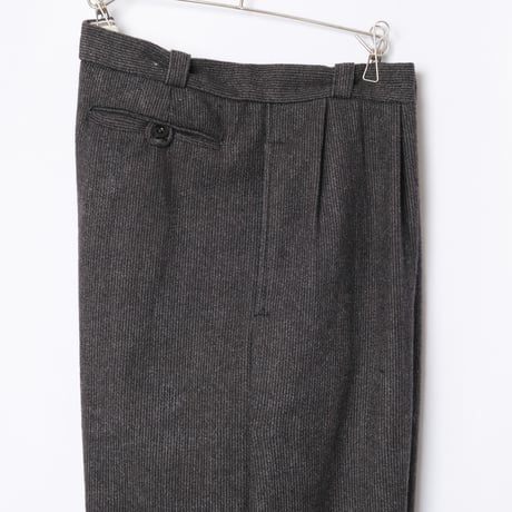 40-50s France Vintage Wool Piqué Trousers