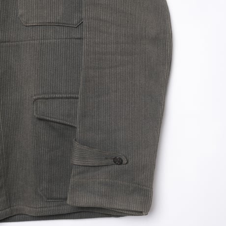 40-50s France Vintage Unic D.F Cotton Pique Hunting Jacket