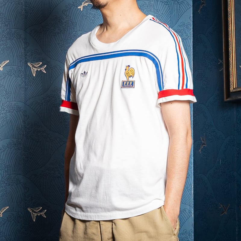80s Vintage adidas Ventex T Shirt Football Fran