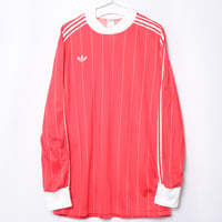 70-80s Vintage adidas Ventex Game Striped Shirt Red