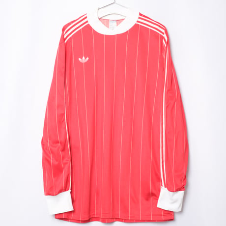 70-80s Vintage adidas Ventex Game Striped Shirt Red