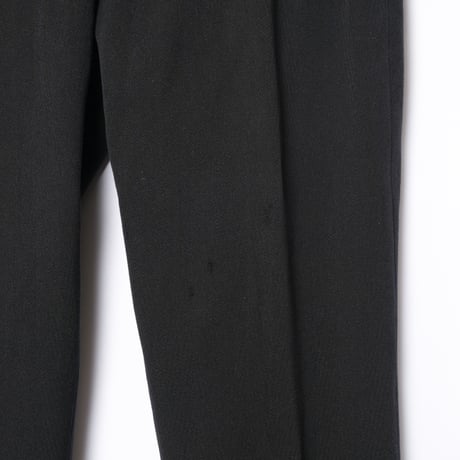 30-40s France Vintage Wool Black Trousers