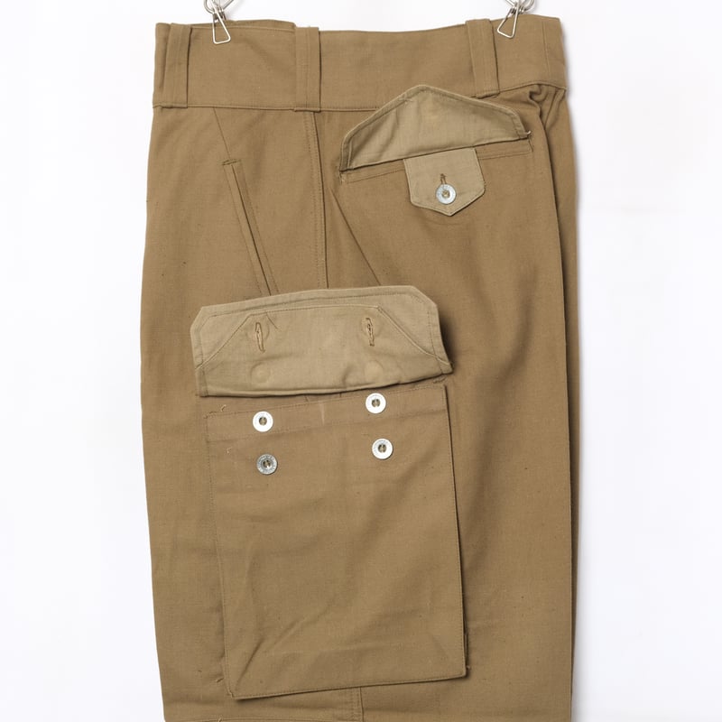 French Army M47 Trousers Early Metal Buttons Si
