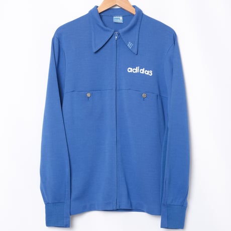 70s Vintage adidas Ventex Knit Jacket Blue (Made in France)