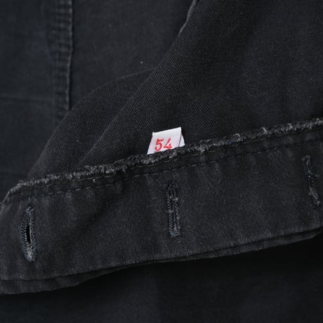 50s-60s Adolphe Lafont  Black Moleskin Work Trousers