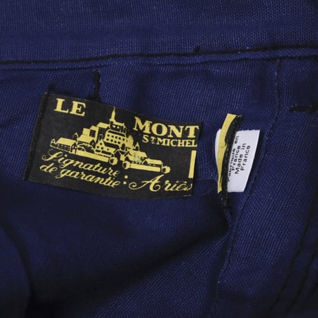 50s-60s  Le Mont St Michel Moleskin Work Trousers Size 36L  Dead stock