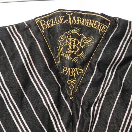 -30s France Antique Belle Jardiniere Wool Trousers 1