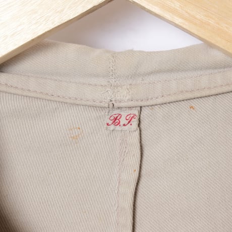 30s−40s French Vintage Cotton Twill Jumpsuit