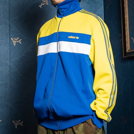 70−80s Vintage adidas Ventex Track Jacket Yellow × Blue