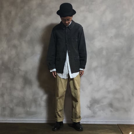 40-50s Dumont d’urbille Black Moleskin Jacket