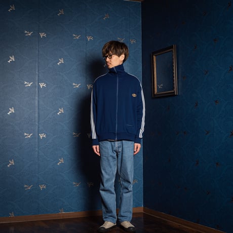 60s Vintage adidas Track Jacket World Mark Late Navy (Made in France)