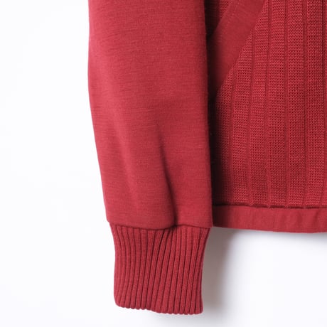 80s Vintage adidas Knit Track Jacket Bordeaux (Made in West Germany)