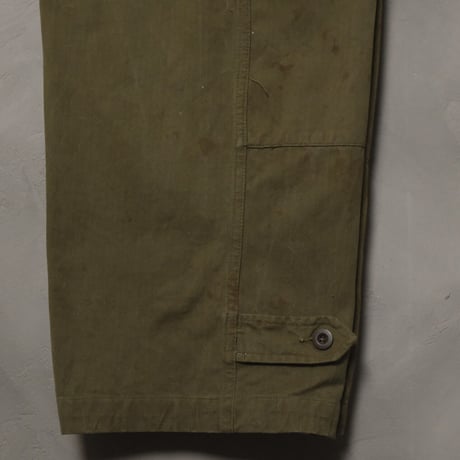 French Army M47 Trousers Early Size13 Herringbone Used