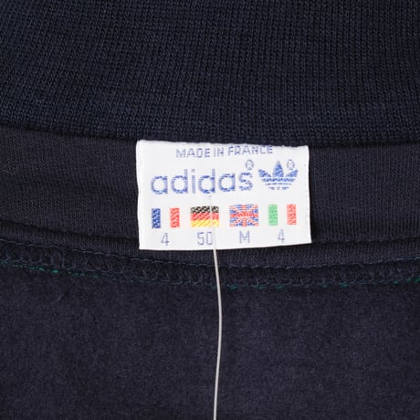 80s Vintage adidas Ventex Green × Navy Blouson (Made in France)Dead Stock