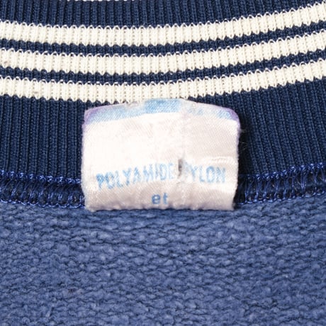 60s Vintage adidas Ventex Collarless Track Jacket Early World Mark Navy (Made in France)