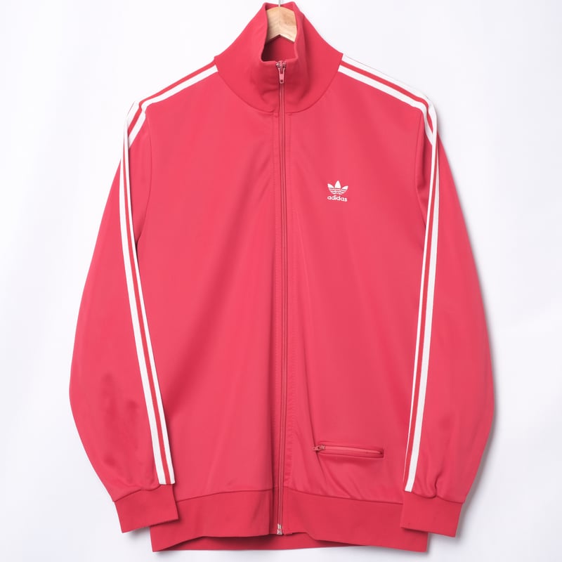 70s Vintage adidas Track Jacket Red × White（Mad