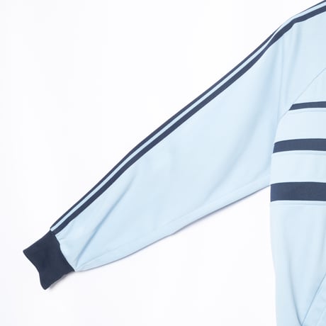 70-80s Vintage adidas Track Jacket Model  First Light Blue × Navy（Made in France）