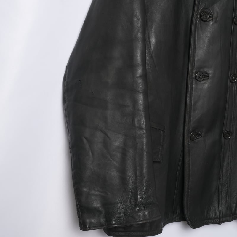 40-50s France Vintage Le Kléber Leather Jacket
