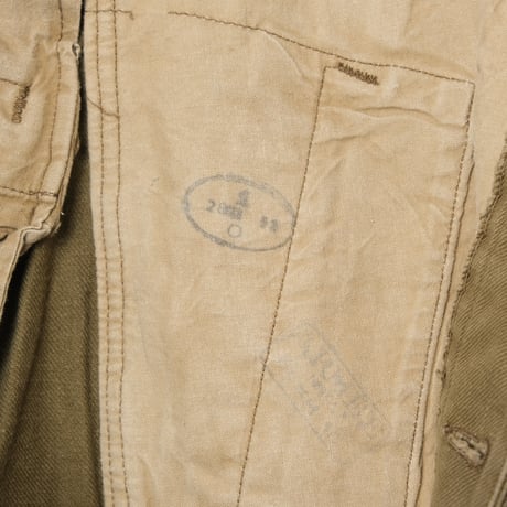French Army M47 Trousers Early 比翼 Metal Button Size 21