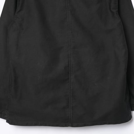 50-60s France Vintage Adolphe Lafont Black Moleskin Work Jacket