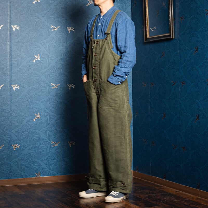 50s Marine Nationale Cotton Pipue Deck Trousers