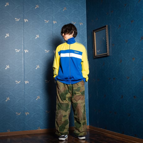 70−80s Vintage adidas Ventex Track Jacket Yellow × Blue