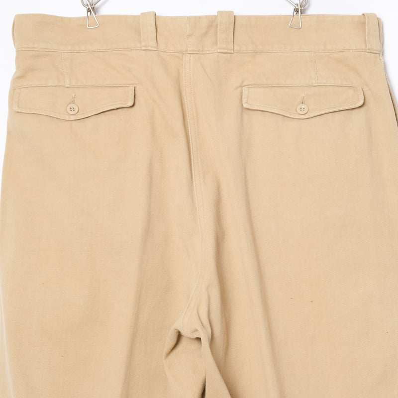 French Army M52 チノパンツ　後期型　ワンタックモデル 1タックモデル【French Army M-52 Chino Pants Late Model