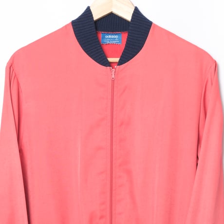 70s Vintage adidas Ventex Collarless Track Jacket Red (Made in France)