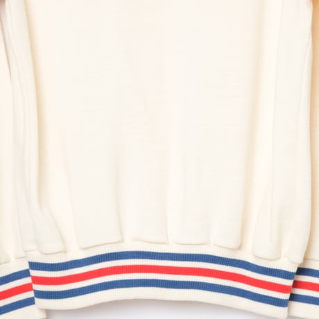 70s Vintage adidas GEORG SCHWAHN Button Knit Jacket  Ecru (Made in West Germany)