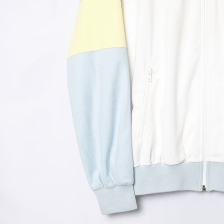 80s Vintage adidas ATP Track Jacket  White × Light Gray × Custard (Made in West Germany)