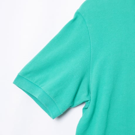 80s Vintage adidas Ventex Half Sleeve Polo Shirt Green（Made in France)