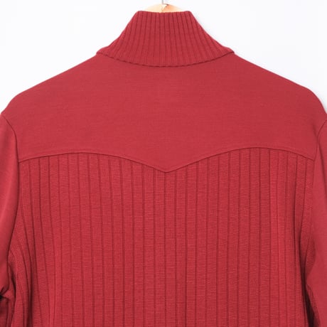 80s Vintage adidas Knit Track Jacket Bordeaux (Made in West Germany)