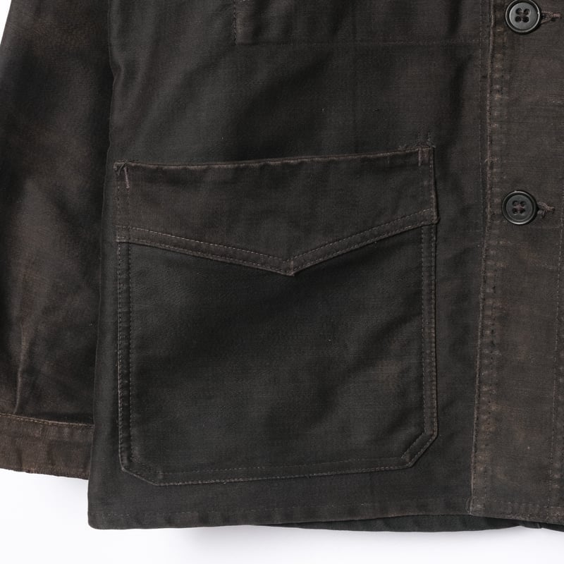 40s France Vintage Le Mont Saint Michel Black M