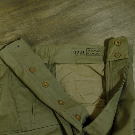French Army M47 Trousers First  Dead stock Size 92M(35) 比翼タイプ