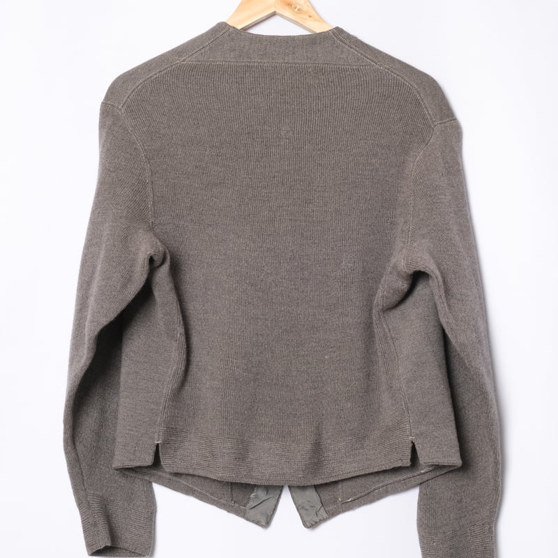 50-60s France Vintage Wool Knit Gilet Jacket |