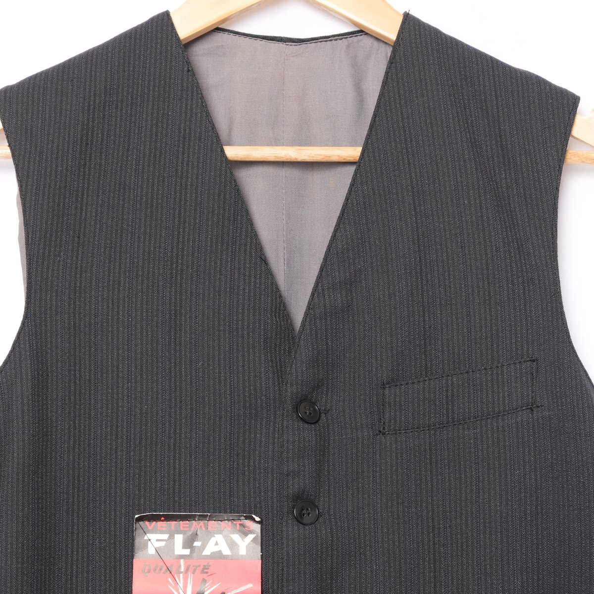 40s France Vintage FL-AY Wool Gilet Dead Stock 40s France Vintage FL-AY Wool Gilet Dead Stock