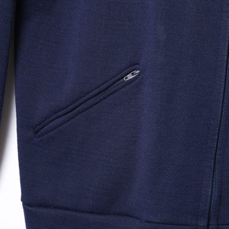 70s Vintage adidas Knit Jacket Navy (Made in France)