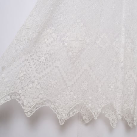 Early 1900s France  Antique Linen Church Smock 5