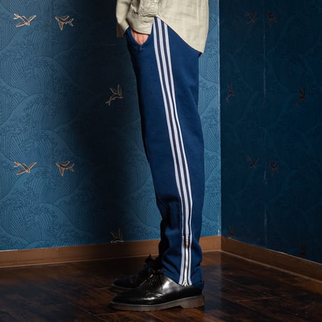 70s Vintage adidas Ventex Track Trousers Navy (Made in France)